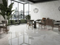 750*1500mm marches d'escalier en pierre frittée marbre blanc Look pour Villa de luxe salle à manger extérieure salon chambre Hall jardin