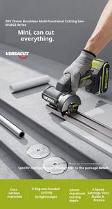 Pulidora Angular Eléctrica WU802 de 76 mm, Máquina de Pulir sin Escobillas de Litio, Pequeña Máquina de Corte, Mini Amoladora Angular Eléctrica con Costura Impecable - Product Image 3