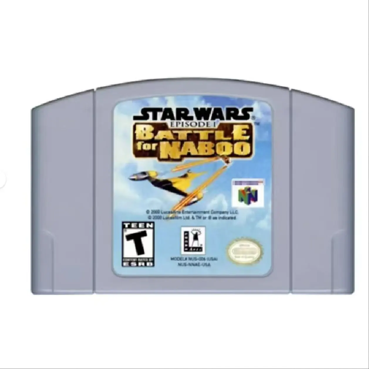 Starwars Aflevering I - Battle For Naboo N64 Game Cartridge Kaart Voor Nintendo 64 Us Versie