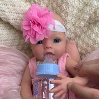 Poupée Reborn en silicone de 12 pouces, peau douce réaliste, poupée nouveau-né réaliste, poupée Reborn faite à la main, détails soignés, cadeau pour enfants