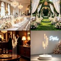 Support de bougie personnalisé, Kerzenhalter, Candelabro De Cristal, Menorah en cristal, Chandelier en acrylique, Centre de table