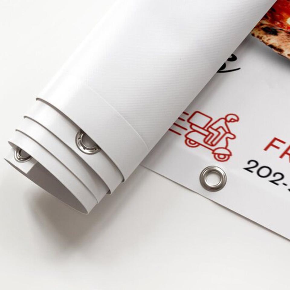 2x6 Feet White Vinyl Banner with Grommets Blank Sign for Outdoor ...