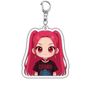 Llavero Acrílico <span class=keywords><strong>de</strong></span> Personajes <span class=keywords><strong>de</strong></span> Dibujos Animados <span class=keywords><strong>de</strong></span> Rumi Mira Zoey, Impresión UV, Anime KPop Demon Hunters, Regalo Promocional al por Mayor - Product Image 4