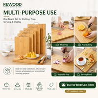 Tabla de cortar de bambú para servir aperitivos, de calidad alimentaria, marca personalizada para minoristas y programas de marca privada