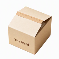 Boîte à languette personnalisée avec logo, en carton ondulé, pour envoi postal, avec bande auto-adhésive pour l'expédition de vêtements et de cadeaux
