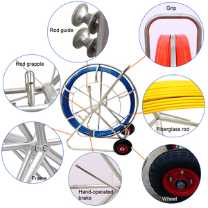 Fabricante 100m-500m Cable <span class=keywords><strong>de</strong></span> <span class=keywords><strong>fibra</strong></span> <span class=keywords><strong>de</strong></span> <span class=keywords><strong>vidrio</strong></span> Rodillo <span class=keywords><strong>de</strong></span> guía Conducto subterráneo detectable Rodder - Product Image 4