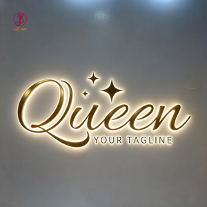 Insegna Personalizzata per Interni Aziendali con Logo 3D Retroilluminato, Lettere in Acrilico Illuminate a LED per Saloni di Bellezza, Segnaletica <span class=keywords><strong>da</strong></span> <span class=keywords><strong>Parete</strong></span> per Interni - Product Image 3