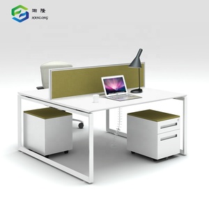 Mesa de oficina sencilla, estación de trabajo para 2 personas, muebles de escritorio de oficina modernos al por mayor - Product Image 1