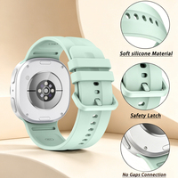 Bracelet d'origine pour Samsung Galaxy Watch 9 8, bracelet en silicone sport sans espaces, 44 mm 40 mm, Correa Galaxy Watch8 8 Classic