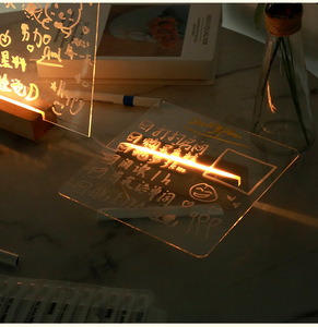 Trong nhà nhà LED Acrylic bảng tin với 7-màu bút đứng chủ xóa được Lưu ý Memo Board bảng trắng Loại sản phẩm - Product Image 6