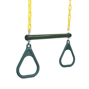 Anillas de columpio para niños, 45 cm x 120 cm, hierro y plástico, mango triangular, para equipos de juegos de jardín de infantes - Product Image 2