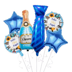 Juego de globos de papel de aluminio para el Día del Padre FELIZ Decoración de fiesta temática Película de aluminio Juego de globos de helio Dia del padre - Product Image 4