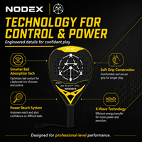 Raquette de padel NODEX professionnelle, fabriquée en usine, OEM, haute qualité, forme de larme personnalisée, P99, fibre de carbone 3K, populaire