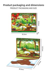 STARMERRY Noël Poke Fun <span class=keywords><strong>Animal</strong></span> <span class=keywords><strong>Crossing</strong></span> Blind Box Compatible Plastique Non Toxique Échelle 1/12 Assemblage Éducatif Animaux - Product Image 4