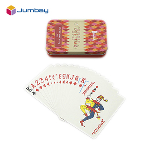 定制印刷塑料个性铁盒扑克牌不同类型的纸牌带铁盒礼品盒 - Product Image 4