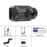 Caméra de tableau de bord pour moto Podofo 2K, étanche IP66, enregistrement en boucle, 1080P HD, mini WiFi pour moto, enregistreur sans écran, OEM ODM