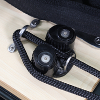 Machine de Pilates Reformer de Luxe Réglable avec Piétement en Aluminium et Pieds Ornés