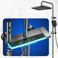 Meilleure vente en stock : Ensemble de douche thermostatique à touches piano, 4 modes, 4 sorties, jet doux, chromé – Le favori d'Europe et d'Amérique