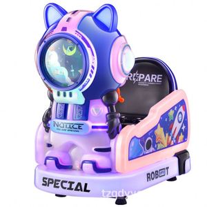New Children Electric Coin Toy Car Space MP5 Swing Machine Snowflake Shake Horse <b>Game</b> Machine - Product Image 1