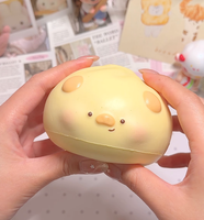 Jouet Squishy Vava Piggy & Chick Bun en Mousse PU Ultra Moelleuse à Remontée Lente, Jouet Anti-Stress à Presser, Cadeau Nouveauté