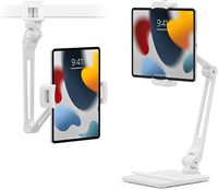 Support mural universel flexible à 360 degrés pour tablette sous armoire avec bras réglable