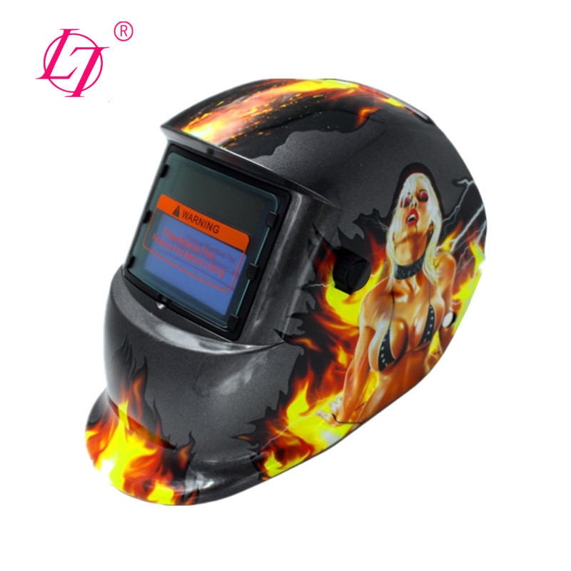 Casco Da Saldatura Solare Manusage B550S – Auto-darkening TIG MIG ARC (Rosso/Nero) - Foto 3