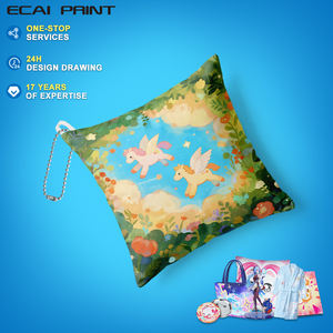 OEM ODM Kundenspezifisches Design Niedliches Dakimakura Charm Anime Plüschkissen Mini Dakimakura Schlüsselanhänger - Product Image 3