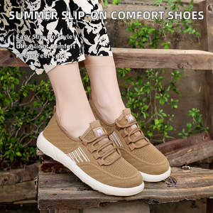 Nouvelles Chaussures de Course Femme KJ 2025/2026 – Respirantes, Confortables, à Enfiler, Tige en Maille/Cuir Véritable, Boucle, Semelle Souple - Product Image 2