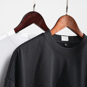 TKAN054 T-shirt lourd personnalisé 100% coton Logo personnalisé imprimé grande taille T-Shirt surdimensionné pour hommes poids personnalisé - Product Image 2