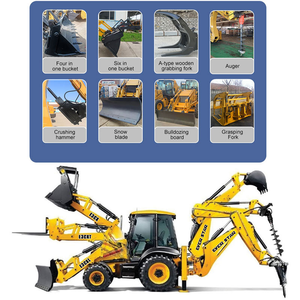 รถตักหนัก 4x4 รถขุดตักดิน 9500 กก. เครื่องยนต์ยูโร 5 รถตักล้อยาง - Product Image 4