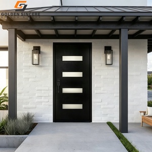 Puerta de Entrada Exterior Moderna Personalizada GS, Puerta Frontal de Metal Acabado con 5 Años de Garantía - Product Image 5