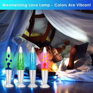 โคมไฟลาวาโลหะ13นิ้วแบบปรับแต่งได้โคมไฟโลหะลาวาสำหรับตกแต่งบ้านของเล่นสีเขียวน้ำสีฟ้า - Product Image 5