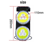 Feux de signalisation routière en plastique super lumineux à 10 LED, réflecteurs prismatiques haute intensité, indice de protection IP66, installation facile pour routes solaires