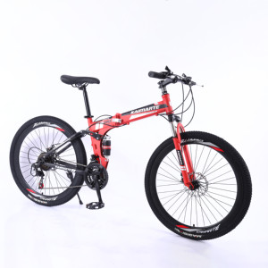 <span class=keywords><strong>Bicicleta</strong></span> <span class=keywords><strong>de</strong></span> <span class=keywords><strong>Montaña</strong></span> Plegable <span class=keywords><strong>de</strong></span> 24/26 Pulgadas con Ruedas Grandes, Cuadro <span class=keywords><strong>de</strong></span> <span class=keywords><strong>Carbono</strong></span>/Acero - Product Image 3