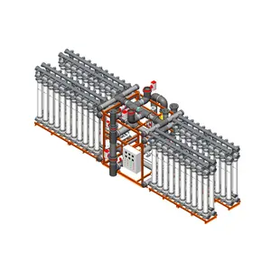 Módulo de membrana de ultrafiltración Equipo modular de alta eficiencia máquina de tratamiento de aguas residuales