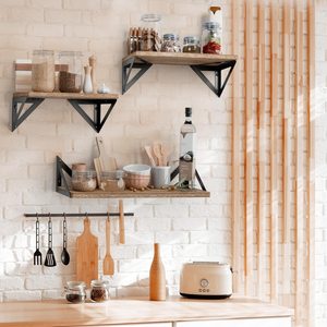 Sản phẩm mới kệ sách nổi kệ phòng ngủ trang trí nội thất MDF treo tường kệ - Product Image 3