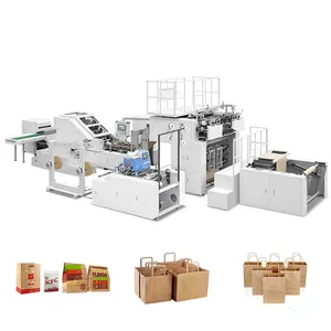 Machine de fabrication de sacs en papier Machine de fabrication de sacs en papier entièrement automatique