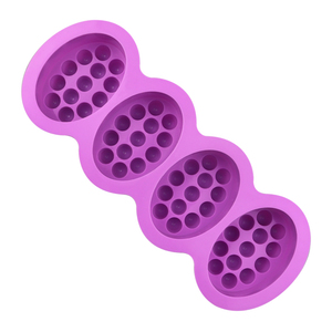 343 Nhà Máy Mẫu Miễn Phí 4 Khoang Massage Bar, Silicone Bánh Khuôn, Silicone Xà Phòng Khuôn Với Độc Lỗ Khuôn Mẫu - Product Image 6