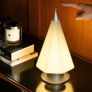Nordic Minimalist Rechargeable Desk Lamp Tulip Shape Touch Control Ambient <b>Light</b> For Bedroom Living Room Study <b>USB</b> Powered - Product Image 1