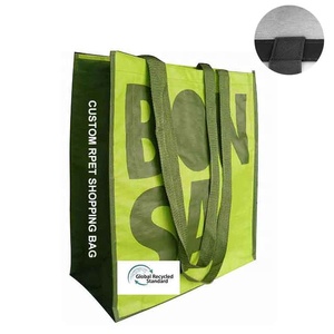 Grocery Bags Bag Rpet Tote Bag GRS Reusable Grocery Bags Shopping Totes Made From Recycled Plastic Bottles RPET Non-woven Lamination Shopping Grocery Bag