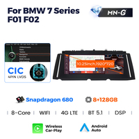 MEKEDE Radio Lecteur multimédia Car-play Android Auto GPS Navigation pour BMW Série 7 F01 F02 2009-2015 10.25 Pouces