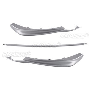 Juego de 3 Piezas para Toyota Camry SE XSE 2021-2022, Moldura de Parachoques Delantero, Cubierta de Rejilla Inferior, Acabado Cromado Plateado, Negro Brillante - Product Image 2