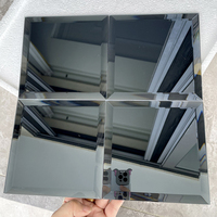 Vente en gros de carreaux de mosaïque en verre triangle gris foncé bleu pour dosseret de cuisine usa