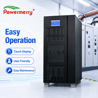 Powermerry 33-100 UPS en Línea de Frecuencia Variable 100kVA 80kW Trifásico Entrada/Salida Onda Sinusoidal Pura para Uso Médico, Industrial y Crítico