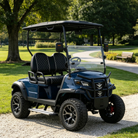 Voiturette de golf électrique Rainbow 72V 4 places 7,5 kW, couleur de carrosserie personnalisable, rangement supplémentaire, certifiée DOT pour les États-Unis