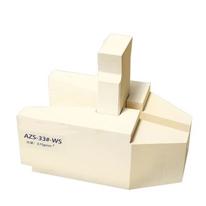 Nung chảy đúc alumina azs Khối vật liệu chịu lửa azs 33 36 41 thiêu kết <span class=keywords><strong>Zircon</strong></span> Zirconium <span class=keywords><strong>Corundum</strong></span> gạch lửa cho Lò Luyện thủy tinh - Product Image 4