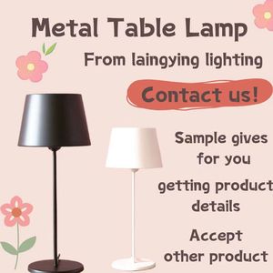Lámpara de mesa de lectura LED sencilla, pantalla metálica, cuerpo de hierro minimalista para dormitorio, sala de estar, estudio, oficina, alimentación de CA, entrada de Base de bombilla E26 - Product Image 2