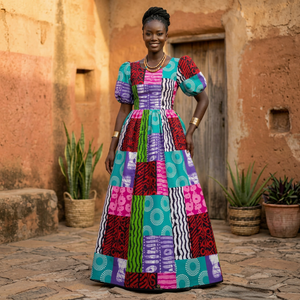 Tela de Coral Africana Personalizada de Kenia, Estilo Holandés, Impresión Dobby para Niños, Tela de Alta Calidad para Exportación, Fabricante Textil OEM ODM - Product Image 1