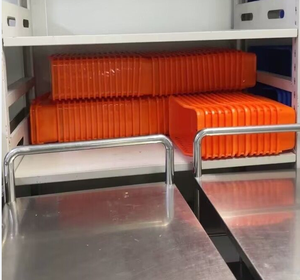 Estante de almacenamiento con caja de tornillos, caja de carga de instrumentos de plástico de esterilización Popular, contenedor de cesta para clínica hospitalaria