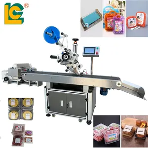 LC Brand full Automatic Flat Bottle Labeling Machine label applicator label machine for flat surface Boxes Card